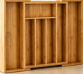 Premium Expandable Bamboo Drawer Organizer