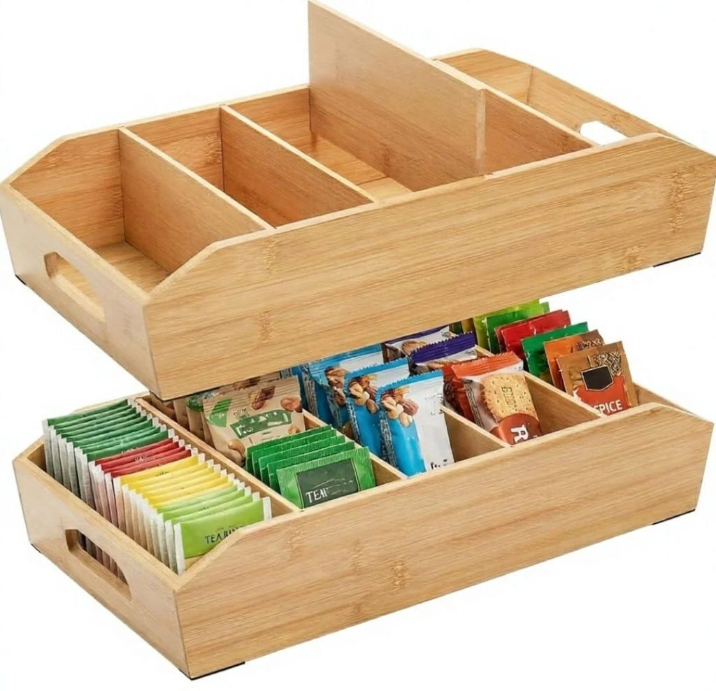 Premium Expandable Bamboo Drawer Organizer