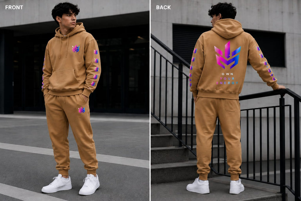 NEXORA 3D Streetwear Set – Hoodie & Pants