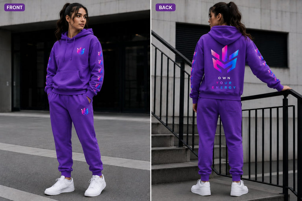 NEXORA 3D Streetwear Set – Hoodie & Pants