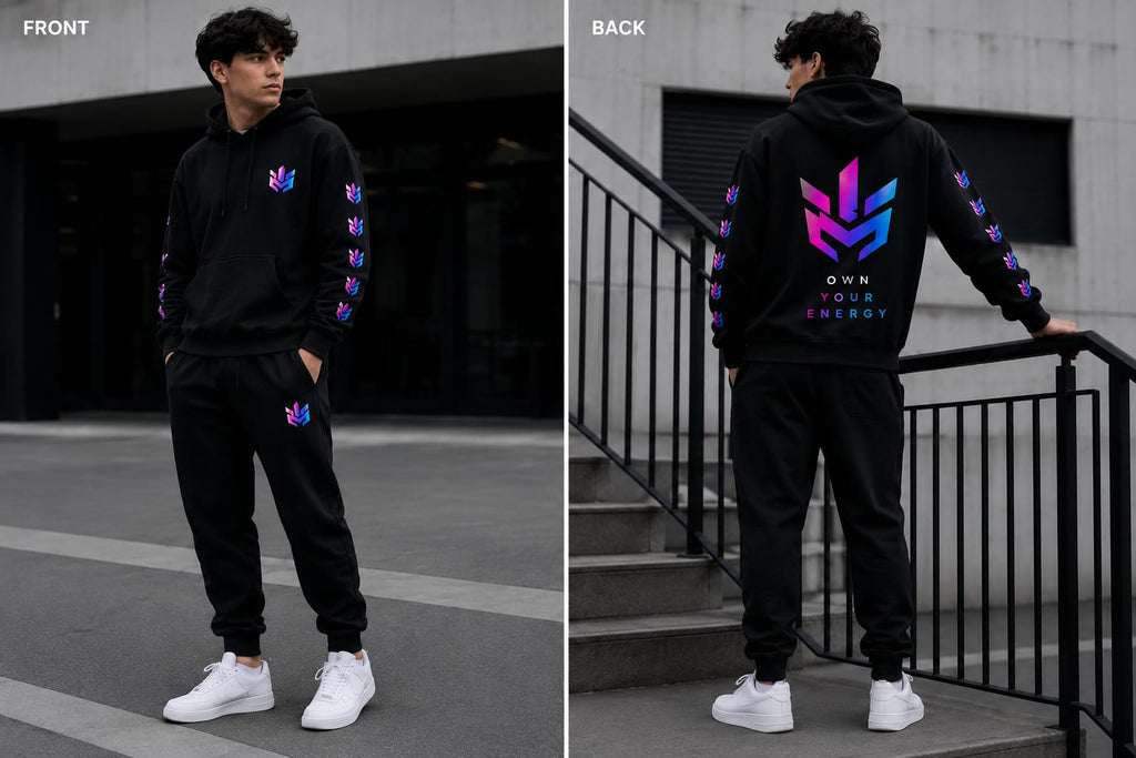 NEXORA 3D Streetwear Set – Hoodie & Pants